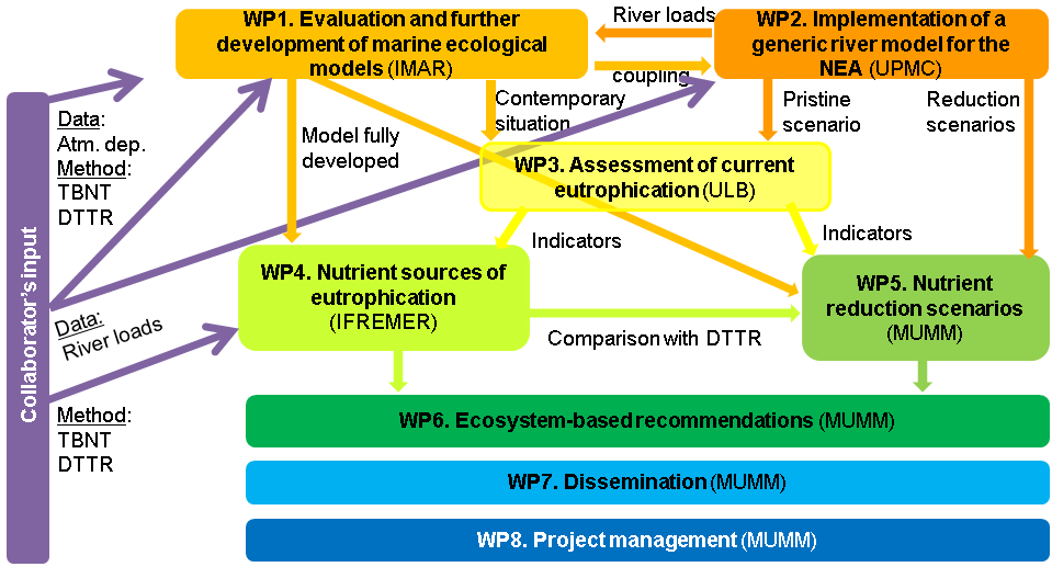 Schematic description of the workpackages