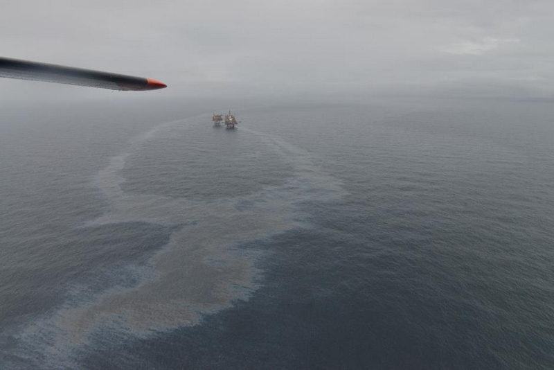 large oil spill