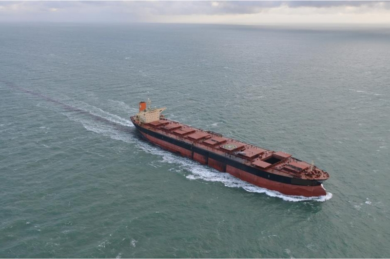 kolen worden op illegale wijze van een schip afgespoeld